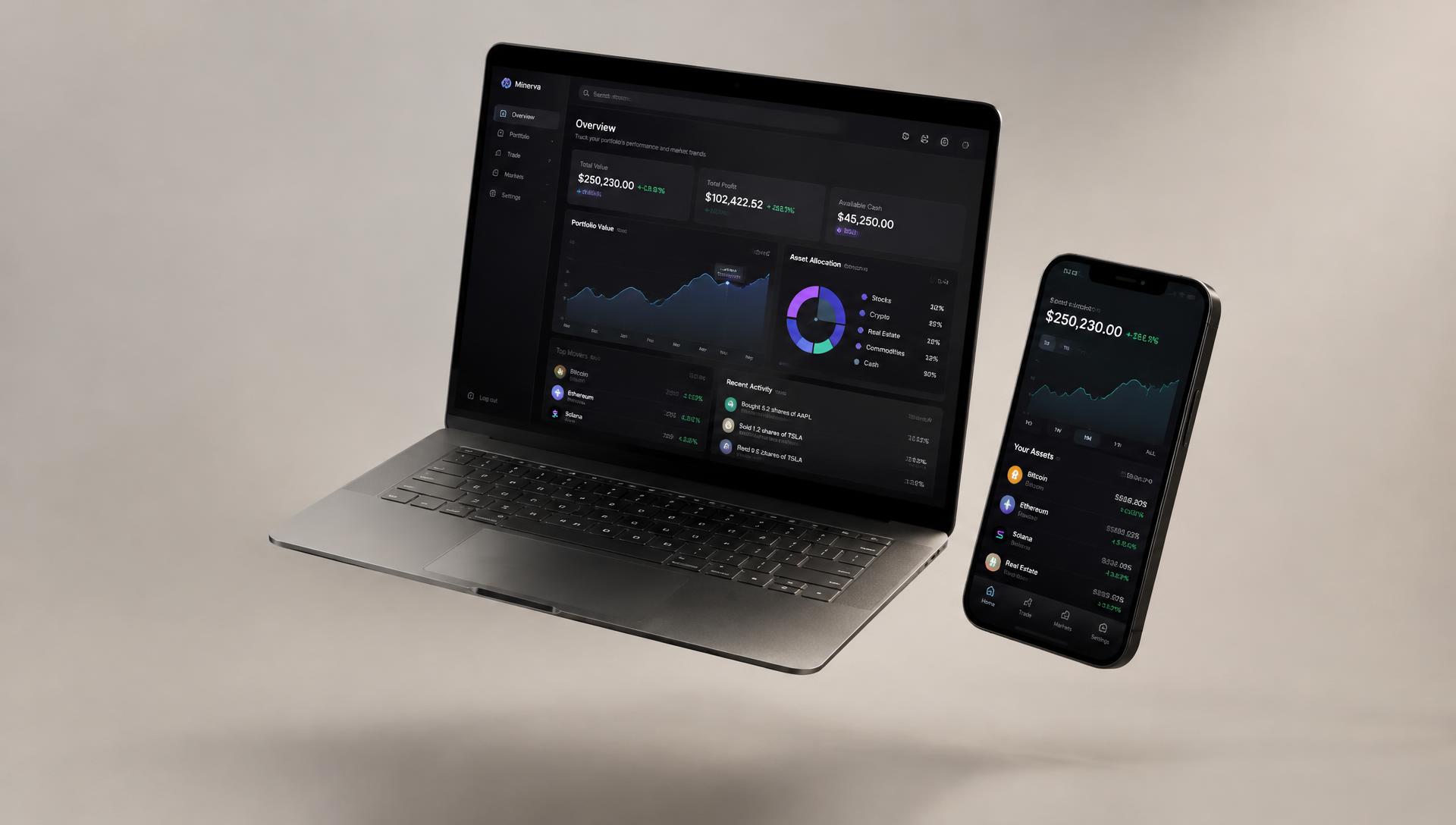 SV1 product showcase across laptop and phone